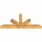 Ekena Millwork Saratoga Rough Sawn Timber Gable Bracket, Western Red Cedar, 84"W x 38"H x 6"D x 6"F, 11/12 Pitch GBW084X38X0606SAR00RWR - alternate 5